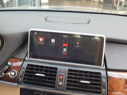 Εγκατάσταση οθόνης 10.25" Digital IQ Android 12 σε BMW X5 E70.