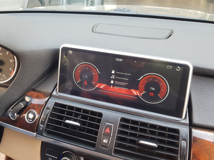 Εγκατάσταση οθόνης 10.25" Digital IQ Android 12 σε BMW X5 E70.