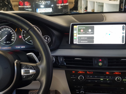 Εγκατάσταση Apple CarPlay, ασύρματο Android Auto, Media Player σε BMW X5 F15.