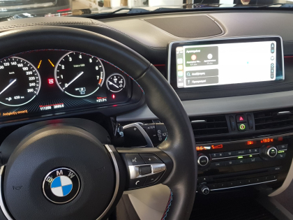 Εγκατάσταση Apple CarPlay, ασύρματο Android Auto, Media Player σε BMW X5 F15.