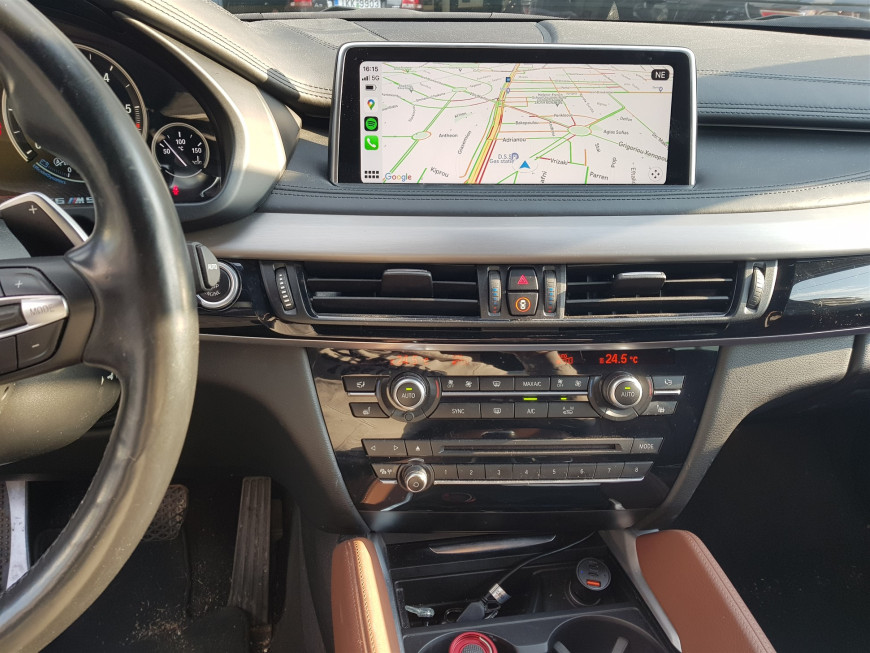 Εγκατάσταση Apple CarPlay και Android Auto σε BMW X6 M F86 (2014–2019).