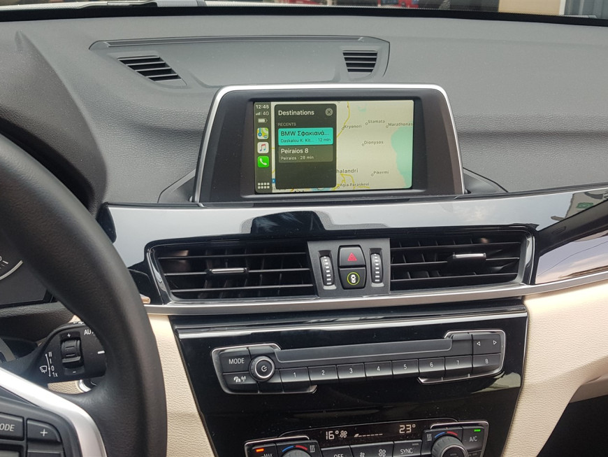 Εγκατάσταση Apple CarPlay Wireless και Android Auto σε BMW X1 F48.