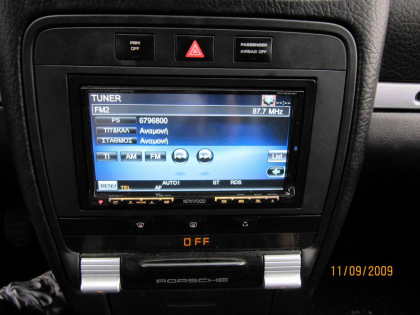 Εγκατάσταση Car cinema Kenwood DDX8024BT-Navibox σε Porsche Cayenne.