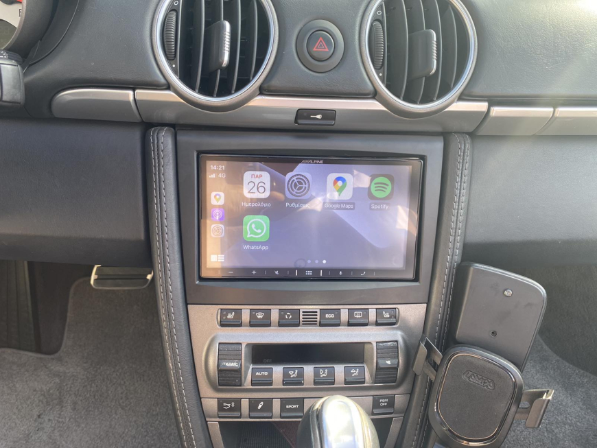 Εγκατάσταση οθόνης multimedia Alpine iLX-w650BT σε Porsche Boxter.