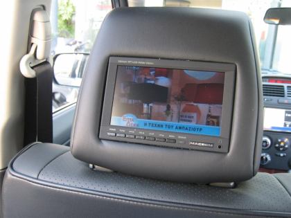 Εγκατάσταση Car Cinema - Navi Kenwood DDX-6029 σε Grand Vitara 2006, πίσω οθόνες στα προσκέφαλα Macrom