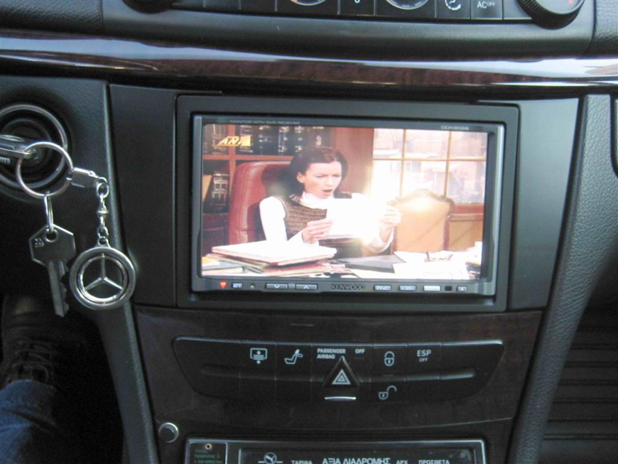 Εγκατάσταση Car Cinema και σύστημα πλοήγησης Kenwood DDX-6029 σε Mercedes E270.