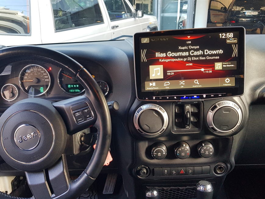 Jeep Wrangler Rubicon – Εγκατάσταση Multimedia Alpine iLX-F115D με Οθόνη 11"