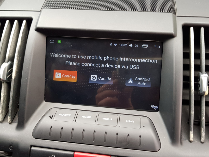 Εγκατάσταση Android System και Apple CarPlay σε Land Rover Freelander 2.