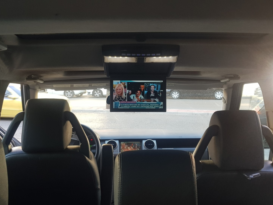 Εγκατάσταση Apple CarPlay, Android Auto, Rear Camera, Media Player, TV Tuner T2 και οθόνη 10,8" οροφής σε Land Rover Discovery 3 HSE
