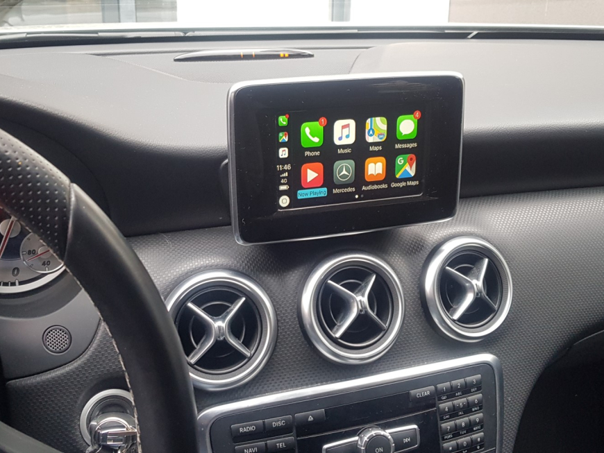 Εγκατάσταση Unique Wireless Apple CarPlay και Wireless Android Auto σε Mercedes A200 W176.