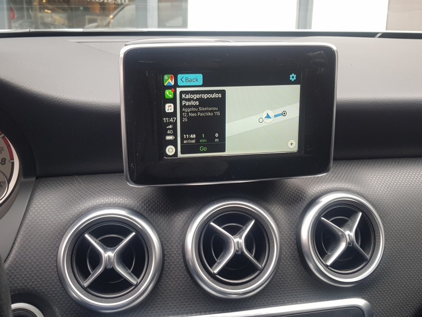 Εγκατάσταση Unique Wireless Apple CarPlay και Wireless Android Auto σε Mercedes A200 W176.