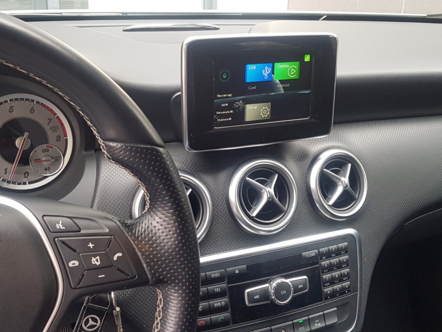 Εγκατάσταση Unique Wireless Apple CarPlay και Wireless Android Auto σε Mercedes A200 W176.