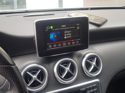 Εγκατάσταση Unique Wireless Apple CarPlay και Wireless Android Auto σε Mercedes A200 W176.