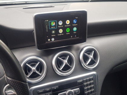 Εγκατάσταση Unique Wireless Apple CarPlay και Wireless Android Auto σε Mercedes A200 W176.