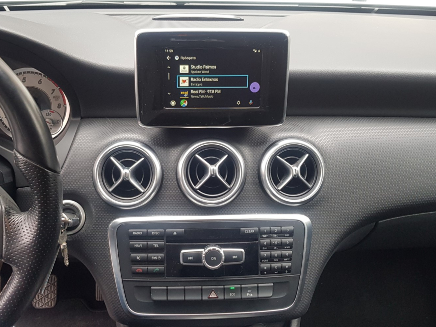Εγκατάσταση Unique Wireless Apple CarPlay και Wireless Android Auto σε Mercedes A200 W176.