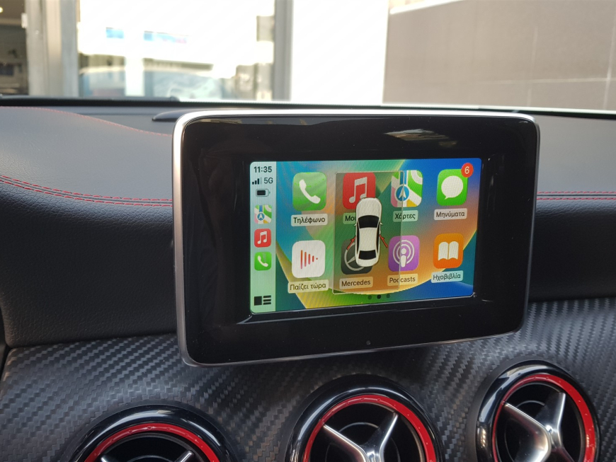 Εγκατάσταση Apple CarPlay και Wireless Android Auto σε Mercedes A45 AMG W176.