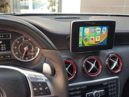 Εγκατάσταση Apple CarPlay και Wireless Android Auto σε Mercedes A45 AMG W176.