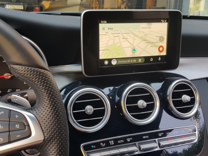 Εγκατάσταση Unique Auto Wireless Android Auto σε Mercedes C180 W204.