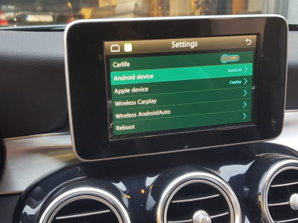 Εγκατάσταση Unique Auto Wireless Android Auto σε Mercedes C180 W204.