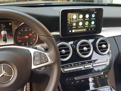Εγκατάσταση Unique Auto Wireless Android Auto σε Mercedes C180 W204.