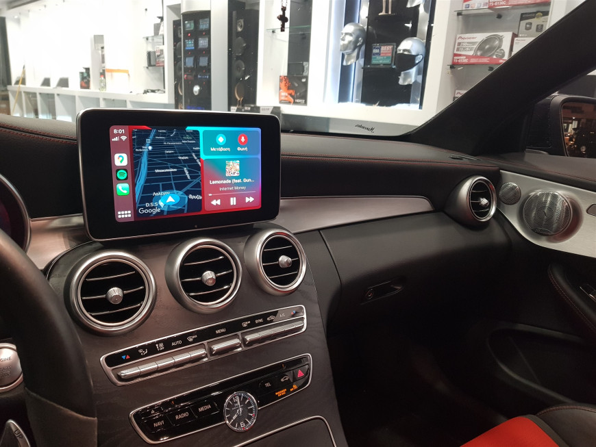 Εγκατάσταση Unique Auto Wireless Apple CarPlay & Android Auto σε Mercedes C63 AMG.