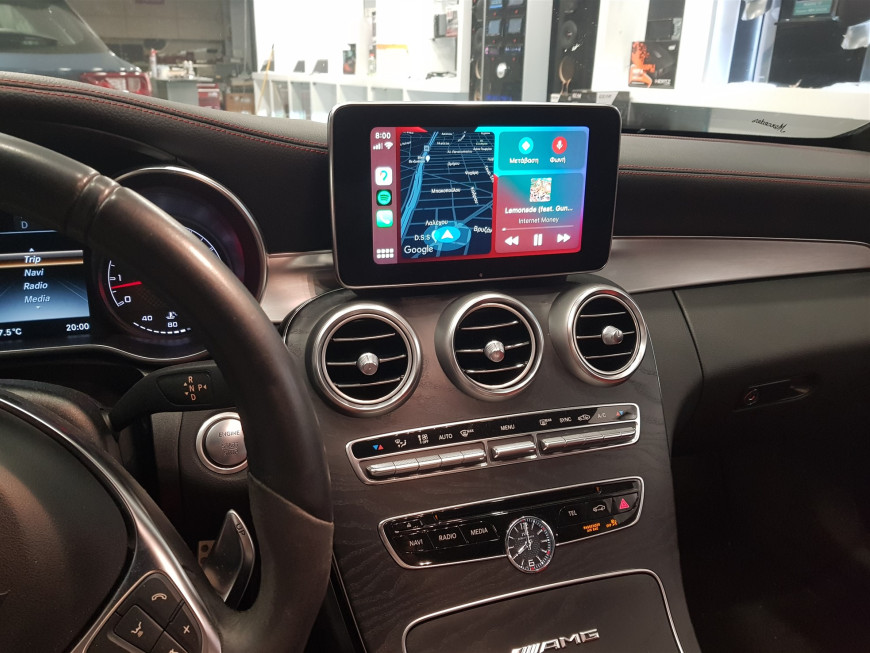 Εγκατάσταση Unique Auto Wireless Apple CarPlay & Android Auto σε Mercedes C63 AMG.