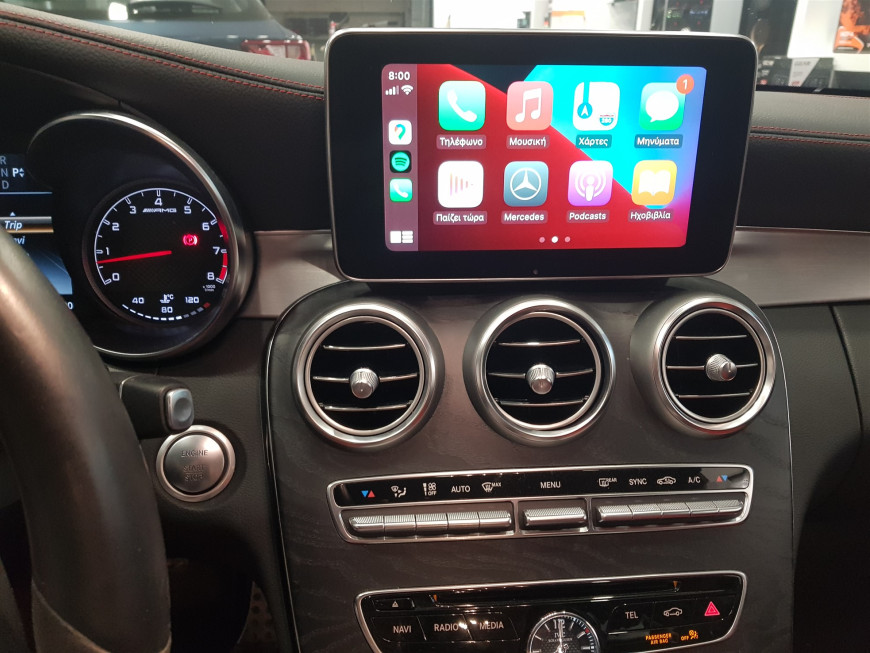 Εγκατάσταση Unique Auto Wireless Apple CarPlay & Android Auto σε Mercedes C63 AMG.