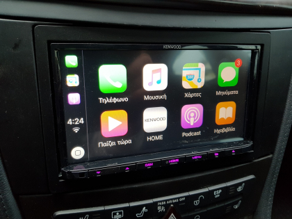 Εγκατάσταση Car Cinema με Apple CarPlay, Android Auto & Back/Front Camera σε Mercedes CLS W219.