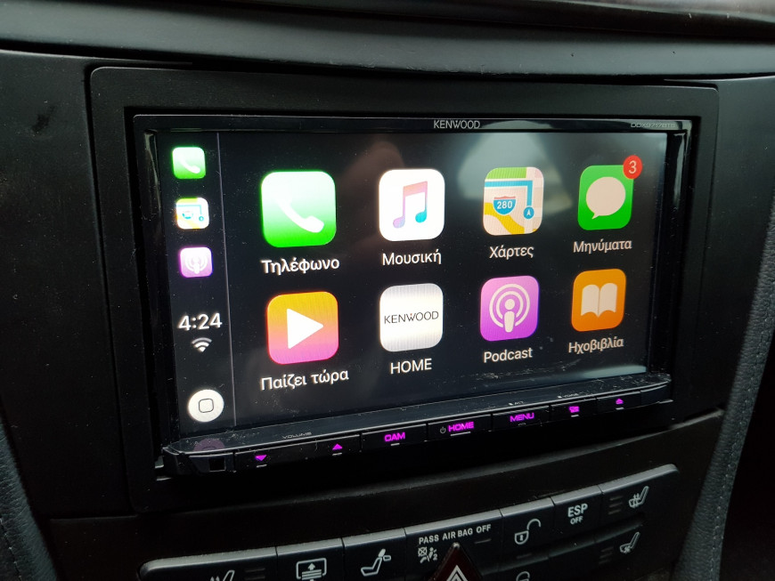 Εγκατάσταση Car Cinema με Apple CarPlay, Android Auto & Back/Front Camera σε Mercedes CLS W219.