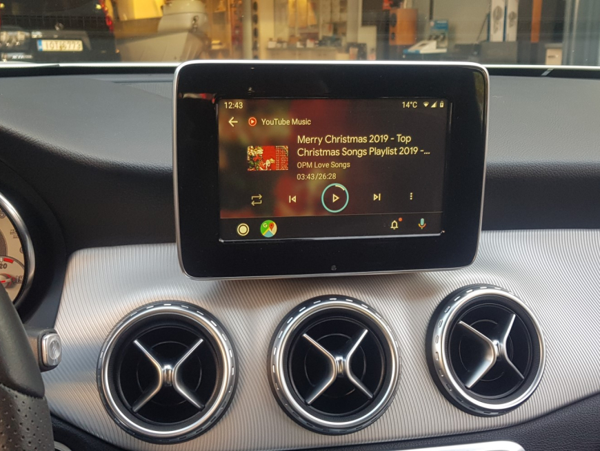 Εγκατάσταση Unique Auto Wireless Apple CarPlay σε Mercedes GLA X-156.