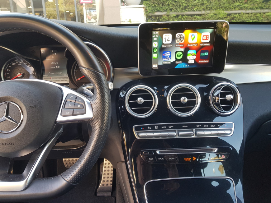 Εγκατάσταση Apple CarPlay της Unique Auto σε Mercedes GLC 250D με σύστημα NTG 5.2.