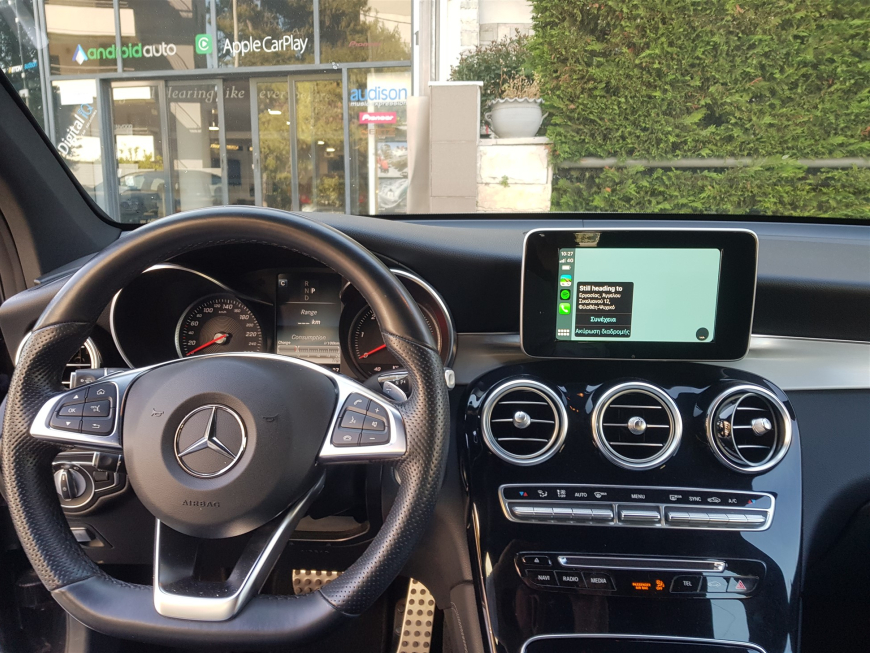 Εγκατάσταση Apple CarPlay της Unique Auto σε Mercedes GLC 250D με σύστημα NTG 5.2.