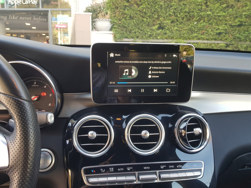 Εγκατάσταση Apple CarPlay της Unique Auto σε Mercedes GLC 250D με σύστημα NTG 5.2.