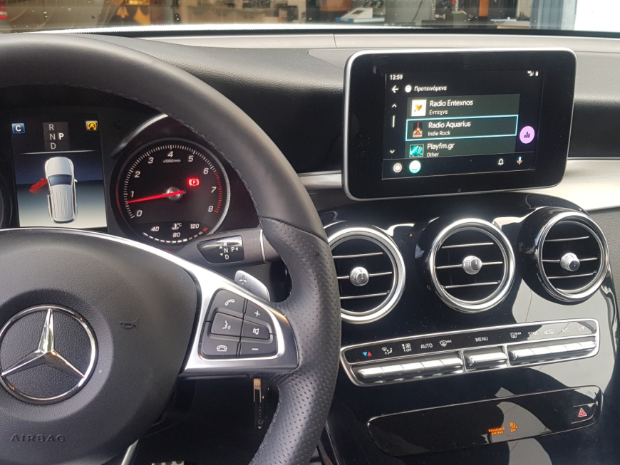 Εγκατάσταση Unique Auto Apple CarPlay, Android Auto και Media Player σε Mercedes GLC 250.