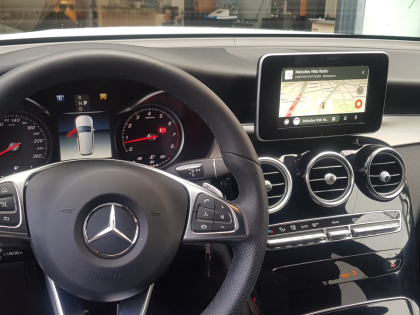 Εγκατάσταση Unique Auto Apple CarPlay, Android Auto και Media Player σε Mercedes GLC 250.