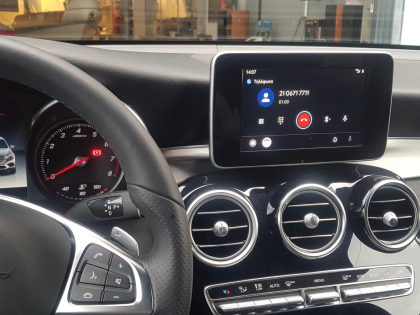 Εγκατάσταση Unique Auto Apple CarPlay, Android Auto και Media Player σε Mercedes GLC 250.