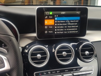 Εγκατάσταση Unique Auto Apple CarPlay, Android Auto και Media Player σε Mercedes GLC 250.