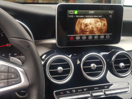 Εγκατάσταση Unique Auto Apple CarPlay, Android Auto και Media Player σε Mercedes GLC 250.