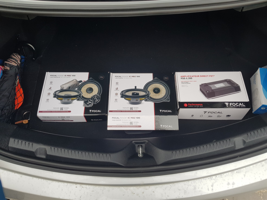 Εγκατάσταση Ηχοσυστήματος με Focal Ηχεία & Ενισχυτή σε Mercedes E coupe.