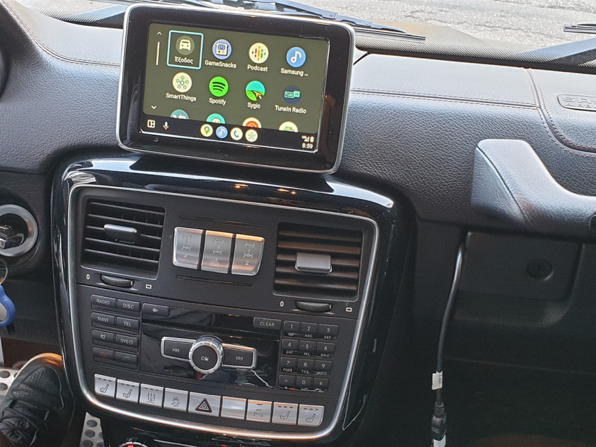 Εγκατάσταση Wireless Apple CarPlay και Android Auto σε Mercedes G-Class W463.