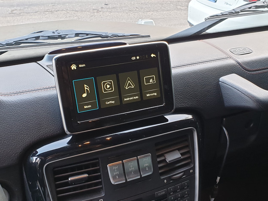 Εγκατάσταση Wireless Apple CarPlay και Android Auto σε Mercedes G-Class W463.