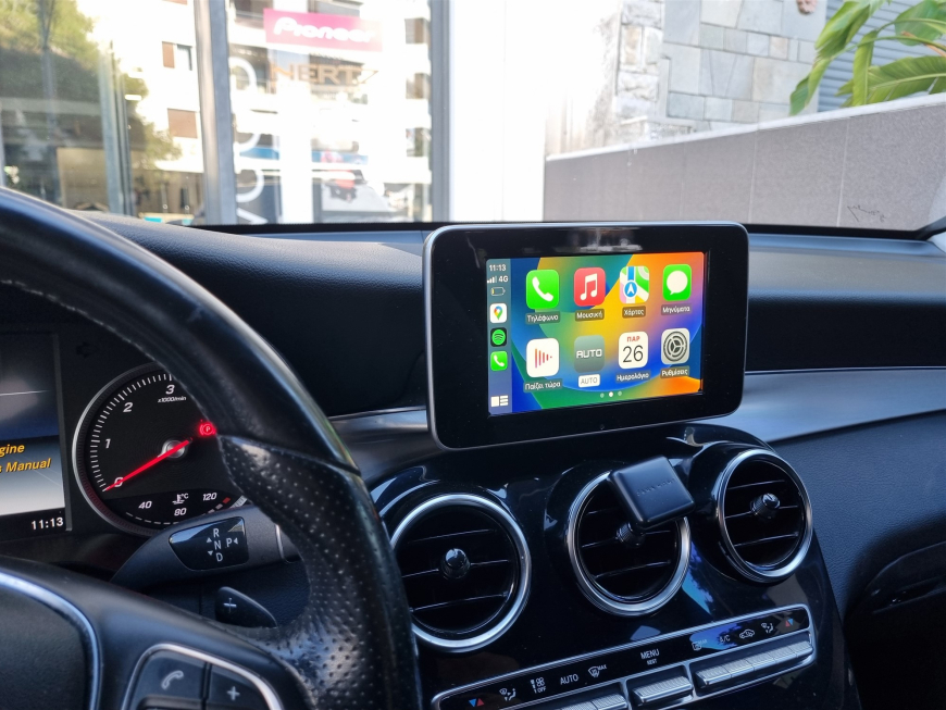 Εγκατάσταση Apple CarPlay, Android Auto & Focal Inside σε Mercedes GLC X-156.