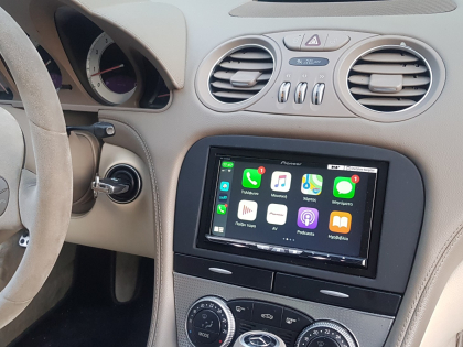 Εγκατάσταση 2DIN Pioneer AVH-Z9200DAB σε Mercedes SL R230.