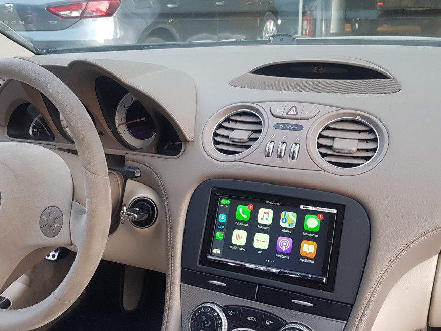 Εγκατάσταση 2DIN Pioneer AVH-Z9200DAB σε Mercedes SL R230.