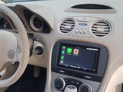 Εγκατάσταση 2DIN Pioneer AVH-Z9200DAB σε Mercedes SL R230.