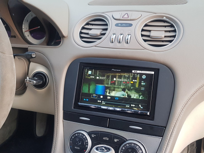Εγκατάσταση 2DIN Pioneer AVH-Z9200DAB σε Mercedes SL R230.