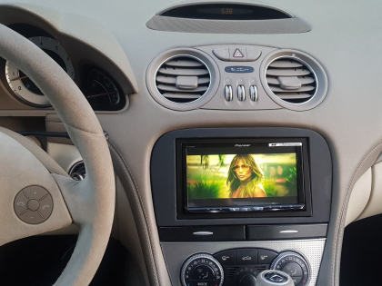 Εγκατάσταση 2DIN Pioneer AVH-Z9200DAB σε Mercedes SL R230.