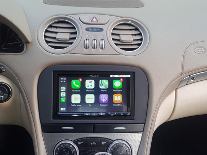 Εγκατάσταση 2DIN Pioneer AVH-Z9200DAB σε Mercedes SL R230.