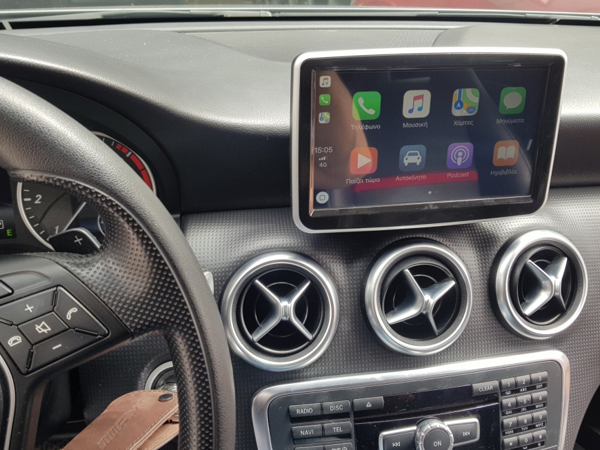 Εγκατάσταση Android Multimedia, Apple CarPlay & Back Camera σε Mercedes A-180 W176.