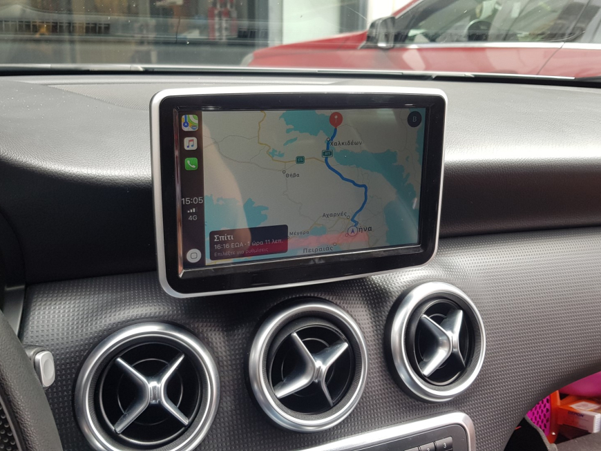 Εγκατάσταση Android Multimedia, Apple CarPlay & Back Camera σε Mercedes A-180 W176.